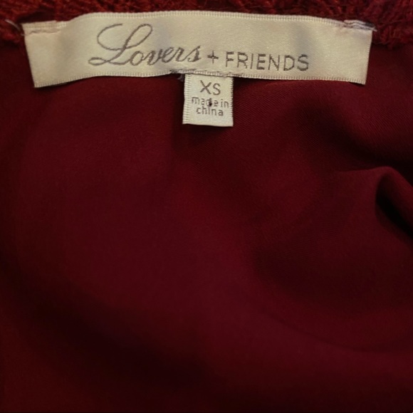 Lovers + Friends Burgundy Lace Romper - Picture 5 of 5